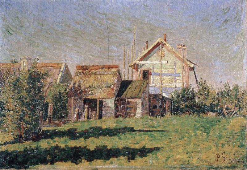 impressionist painter la valleuse port en bessin oil painting image